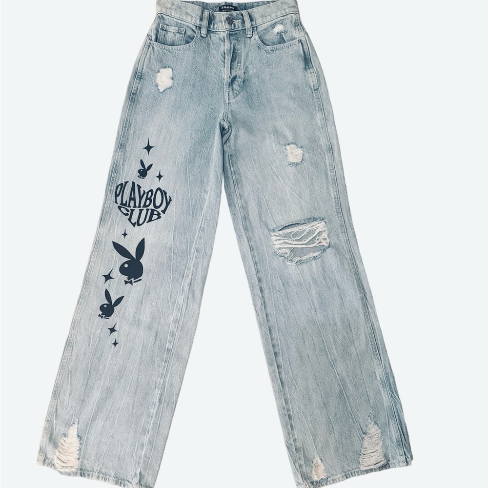 Playboy Pacsun high waisted distressed mom jeans